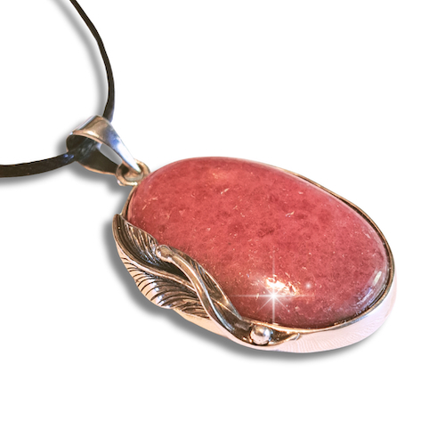 Click to view detail for HW-2588 Pendant Rhodacrocite/Sterling Siver $120